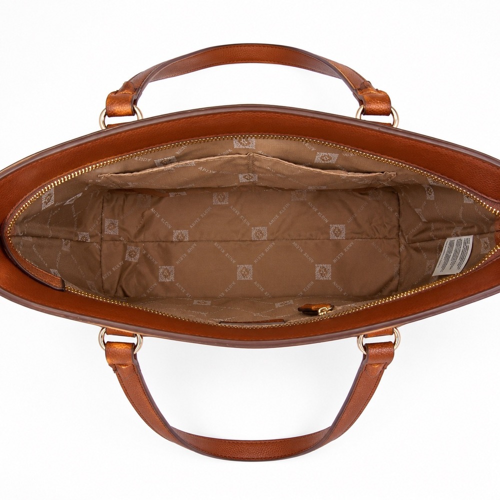 Anne Klein Hazelnut Brown AK Tote Bag with Pouch AKH6490 NWT - Picture 5 of 6